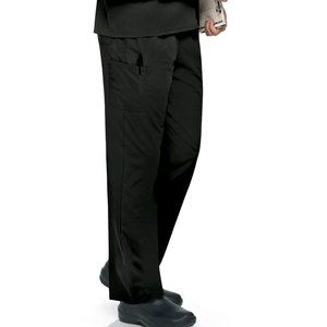 ScrubZone Unisex Black Straight Leg Cargo Pant